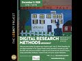 Digital research methods workshop with Dr. Robin Naughton