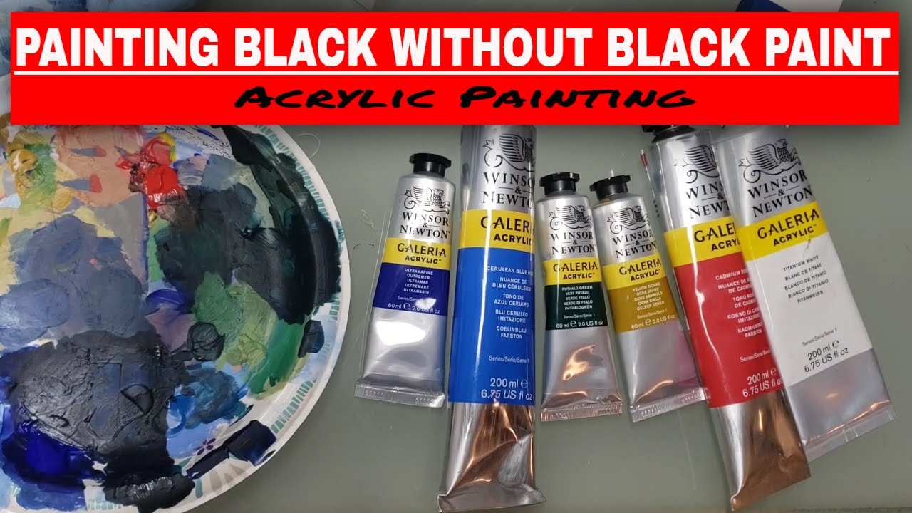 Painting Black Without Black Paint? (Acrylic Painting) 