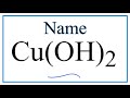 Copper(II) Hydroxide and Ionic Charges