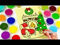Sand Painting Cozy Christmas Fireplace