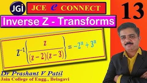 Simple  Example on Inverse Z Transforms  by Partial fraction || 18mat31 || Dr Prashant Patil
