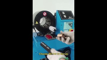 HOW to crimping 3/4inch hydraulic hose with (SP60) machine?