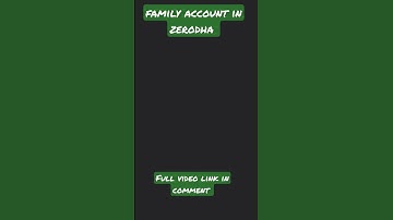 family portfolio in zerodha #zerodha #insights