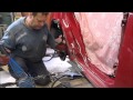 Toyota. The body side repair. Ремонт бока .