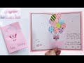 Easy and Beautiful Pop up card for Birthday 2022 / Birthday card making easy