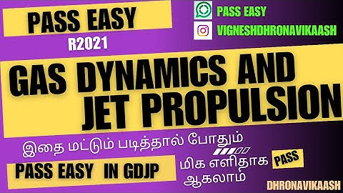 Pass easy in GDJP | R2021 | Gas Dynamics and Jet Propulsion | Anna University DHRONAVIKAASH