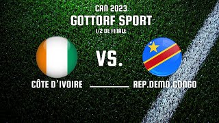 Côte D'Ivoire Vs. République Démocratique Du Congo (1/2 De Finale) - Full Match CAN 2023