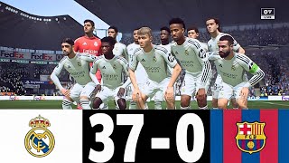 картинка: ФК 26 – Реал Мадрид 37-0 Барселона | Ла Лига 25/26 | В ролях Роналду, Модрич, Мбаппе, Бензема.