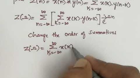 Properties of DTFT : Convolution