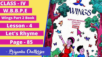 Class 4 // Wings Part - 2 // Page 85 // Rhyming Words // Fully Solved // with correct Answers