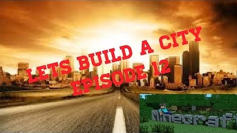 Minecraft Lets Build A City #12 Train Station Complete