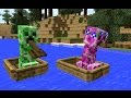 Monster School: Girls vs Boys Rowing Challenge - Minecraft Animation