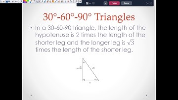 Special Right Triangles Video Notes