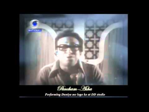 Pancham Asha performing Duniya Me Logon ko at Doordarshan Studio