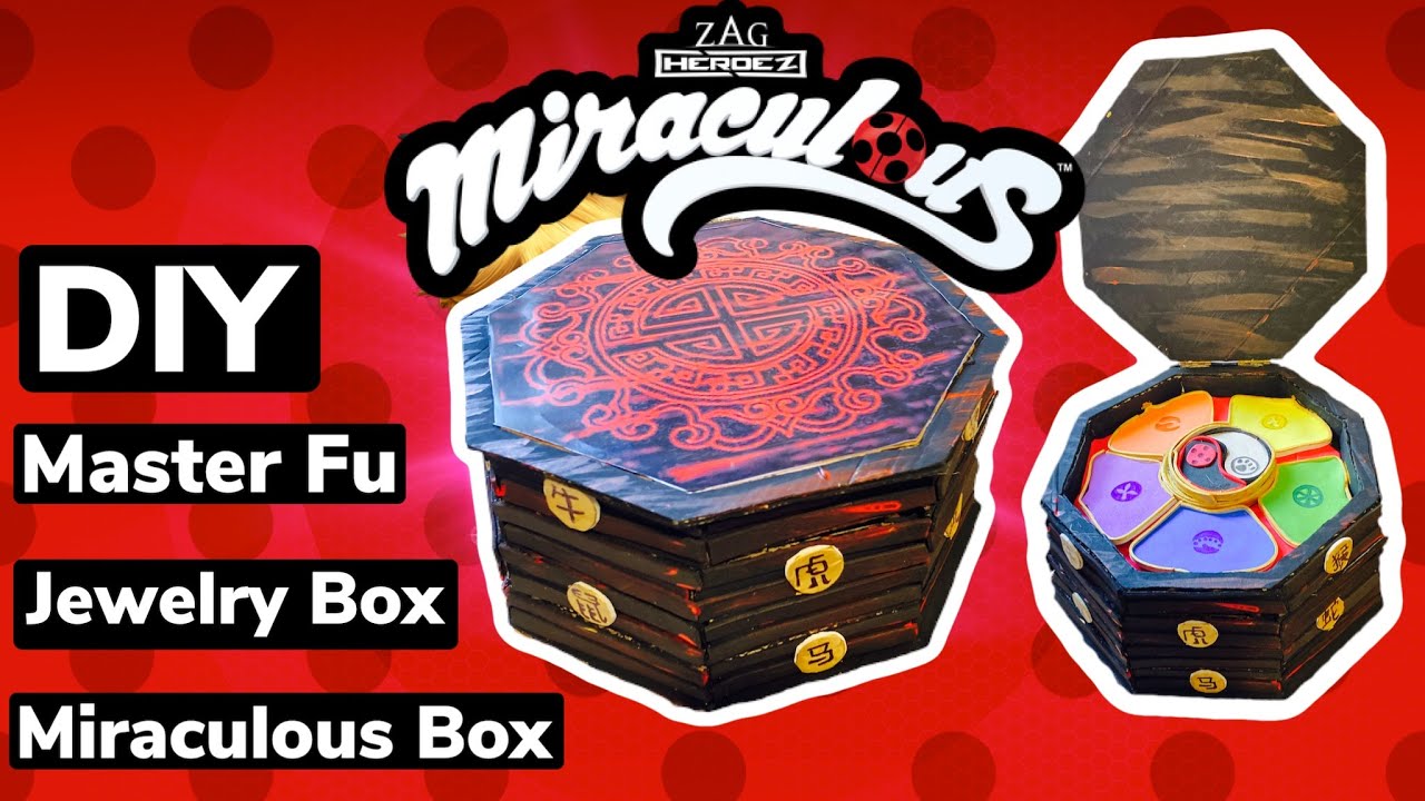 Ladybug Miraculous wooden box of Master Fu 