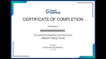 Software Testing Tutorial free free online courses from Great Learning with quiz