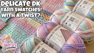 Yarn Swatch Time!  Loops & Threads Delicate DK  #michaels