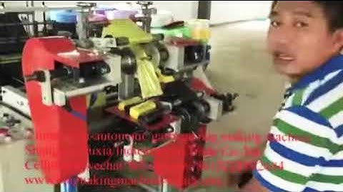 2 lines semi-automatic garbage bag making machine