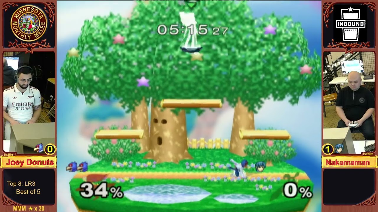 MMM #30 - Top 8 Losers Round 3: Joey Donuts(Falco) vs Nakamaman(Marth)
