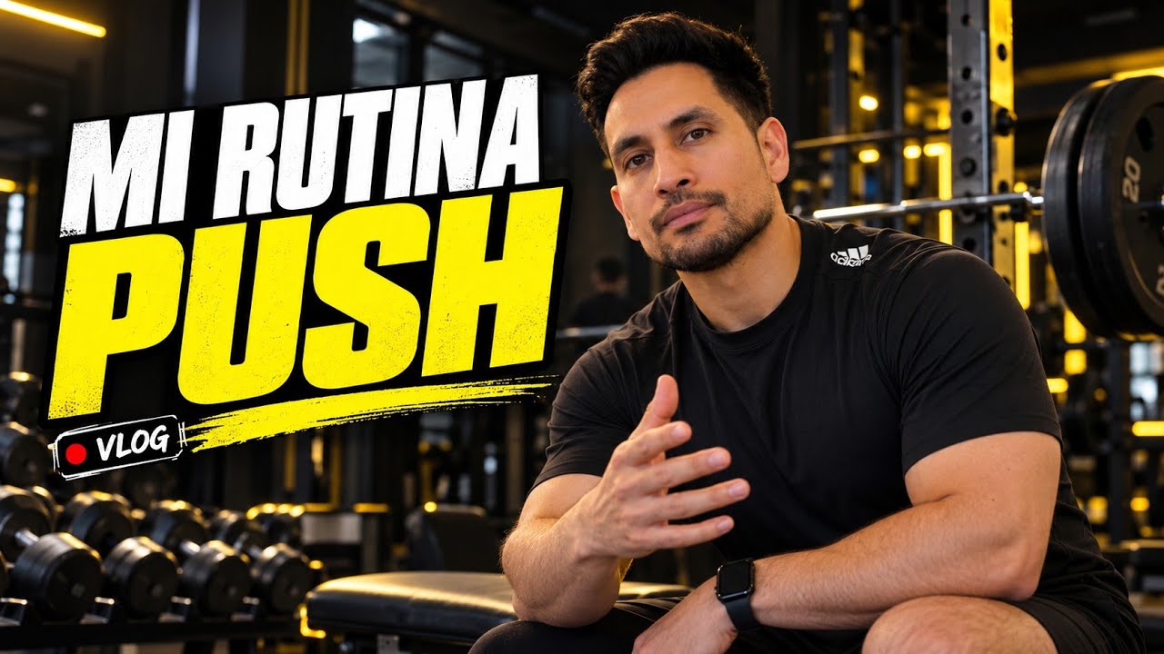 Benjamín Trainer haciendo su rutina de pecho, hombro y tríceps en el gimnasio