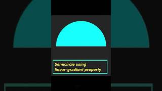 Semi Circle using linearGradient in CSS | Semicircle in CSS | for beginners #codewithharry #css #yt
