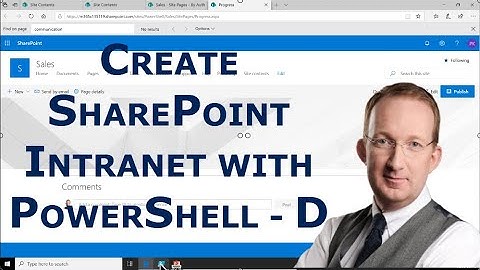 993 Create SharePoint Intranet via PowerShell - D, Pages - PowerShell with SharePoint