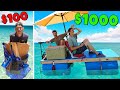 We Built $100 vs $1000 Boat! *FLOAT OR SINK*
