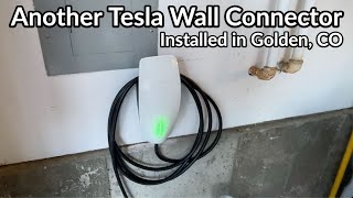 Another Tesla Wall Connector Installed in Golden, CO