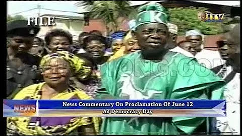 News commentary on Proclamation of June 12 as Democracy Day