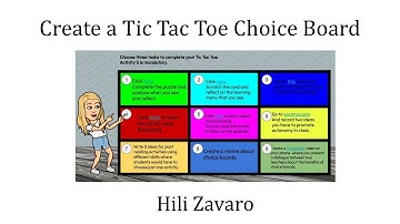 Create a Tic Tac Toe Choice Board Using Google Slides