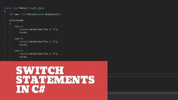Switch Statements in C# - How to Use Switch Statements in C# Tutorial with Example