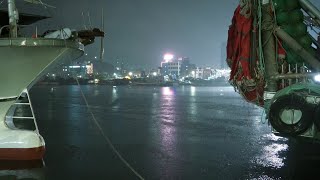 [4K Rain Walk] Дождливая гавань Мокпо