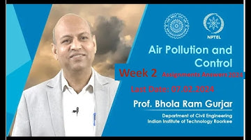 Air Pollution and Control | Assignment Answers | Week 2 | Swayam NPTEL | 2024 #assignment