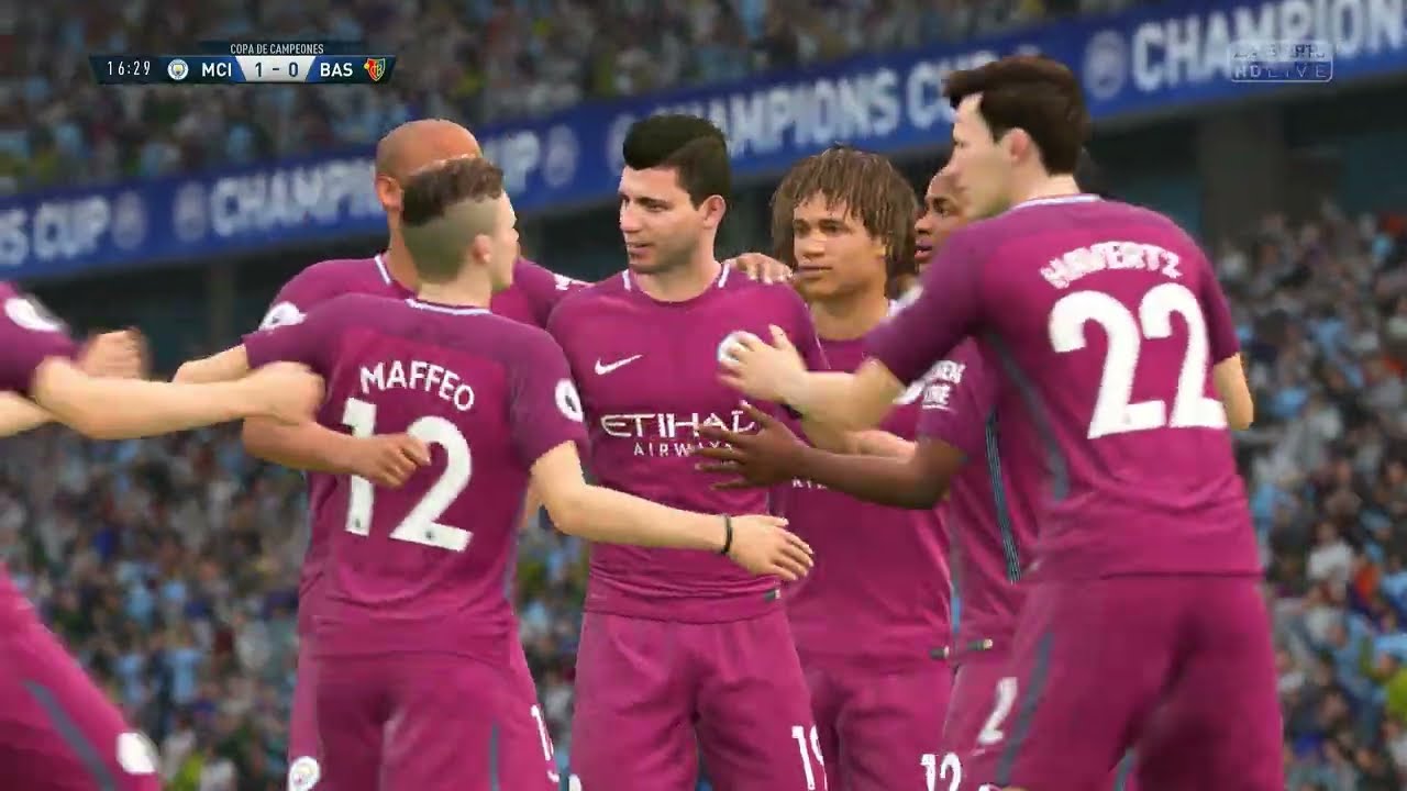 10. Manchester City vs FC Basilea - UEFA Champions League (J4) - FIFA 18