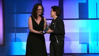 Kara Swisher accepts her Lifetime Achievement Award at the 28th Annual Webby Award