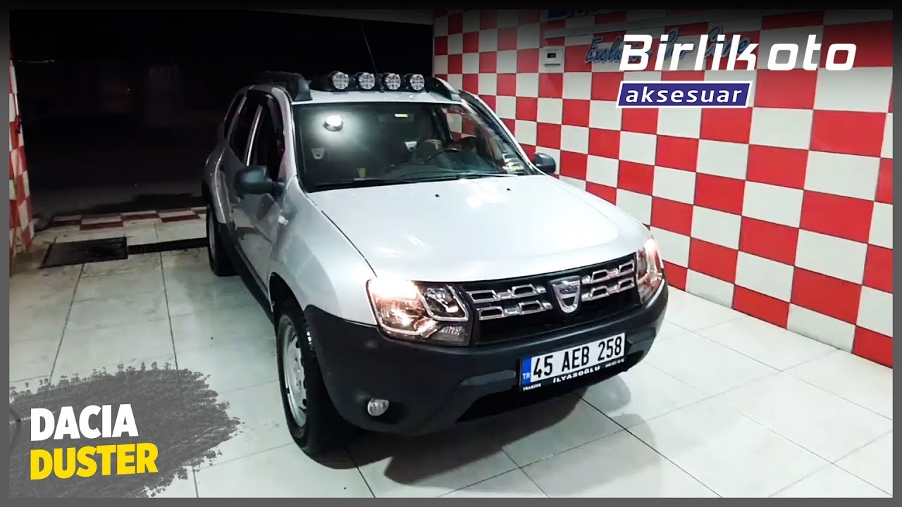 Dacia Duster // Led Tepe Lambası, Cam Filmi, Cam Rüzgarlığı