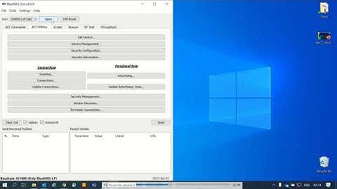 Flash DTM and configure BlueNRG-LP for Tone and PER test