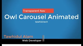 Transparent nav Owl Carousel Animated screenshot 4