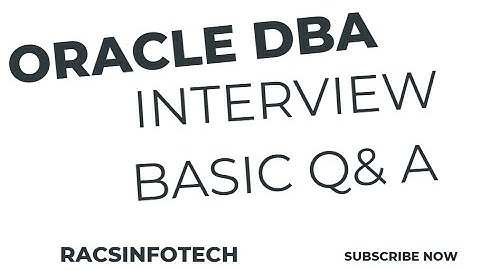 Oracle DBA Fresher and L1 Basic Interview Question and Answers