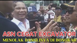 Download Lagu KELUARGA ASN CEGAT EXCAVATOR‼️ MENOLAK BANGLINYA DI BONGKAR DI MARGAKAYA KARAWANG  MP3