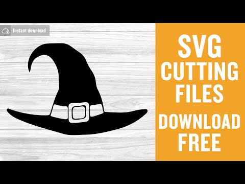 Witch Hat Svg Free Cutting Files for Silhouette Instant Download