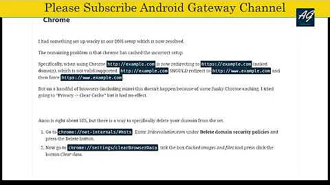 How to stop an automatic redirect from “http” to “https” in Chrome?