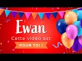 Joyeux anniversaire ewan 