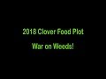 2018 Clover Food Plot War on Weeds
