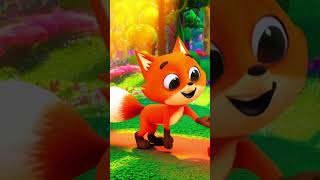 Hey Little Fox 🦊✨ | Cute Cartoon Short #Shorts #shortcartoon #nurseryrhymes #ducklingspro #kids