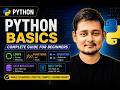 Python Basics for Beginners | Data Types, Loops, Functions &amp; Operators Explained