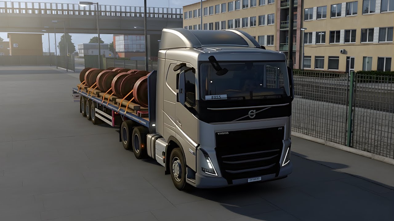 Short Cross-Border Drive | Train Axles to Dover | Volvo FH | ETS2