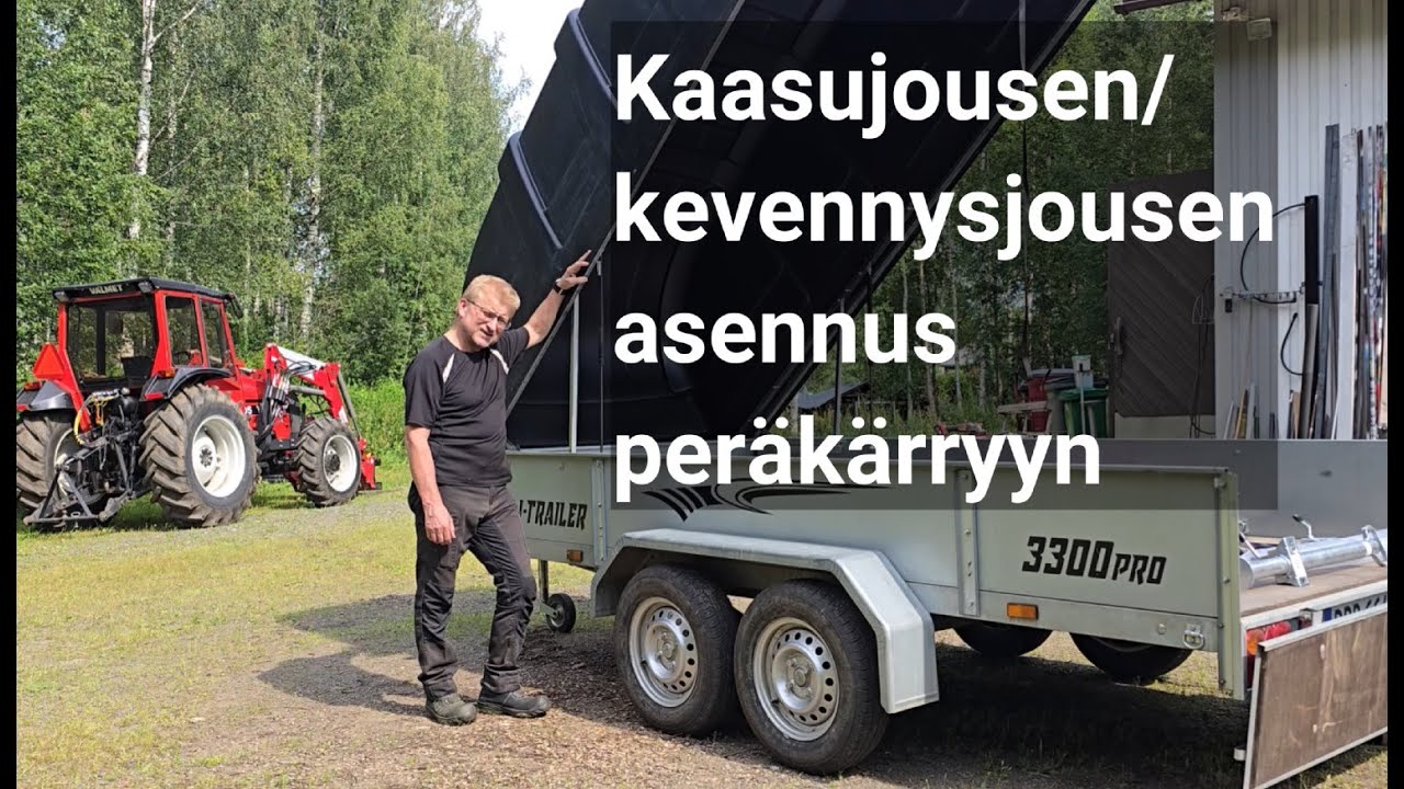 Peräkärryn budjettiviritys: kaasujousien asennus JJ-Trailer kärryn Jaxal -kuomuun 2.8.2025
