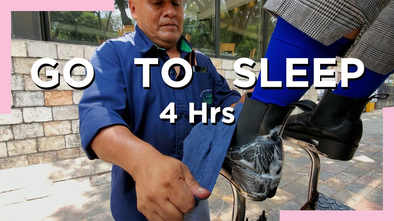ASMR RELAX & SLEEP 💤 4 Hours of SHOE SHINE WITH KAT Street Shoe Shine 👠 Mexico 🇲🇽 YouTube