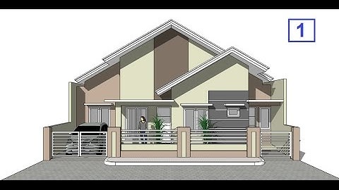 House design tutorial with Google Sketchup Part 1